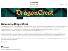 Tablet Screenshot of dragoncrest.com